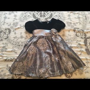 Black and gray dress